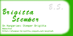 brigitta stemper business card